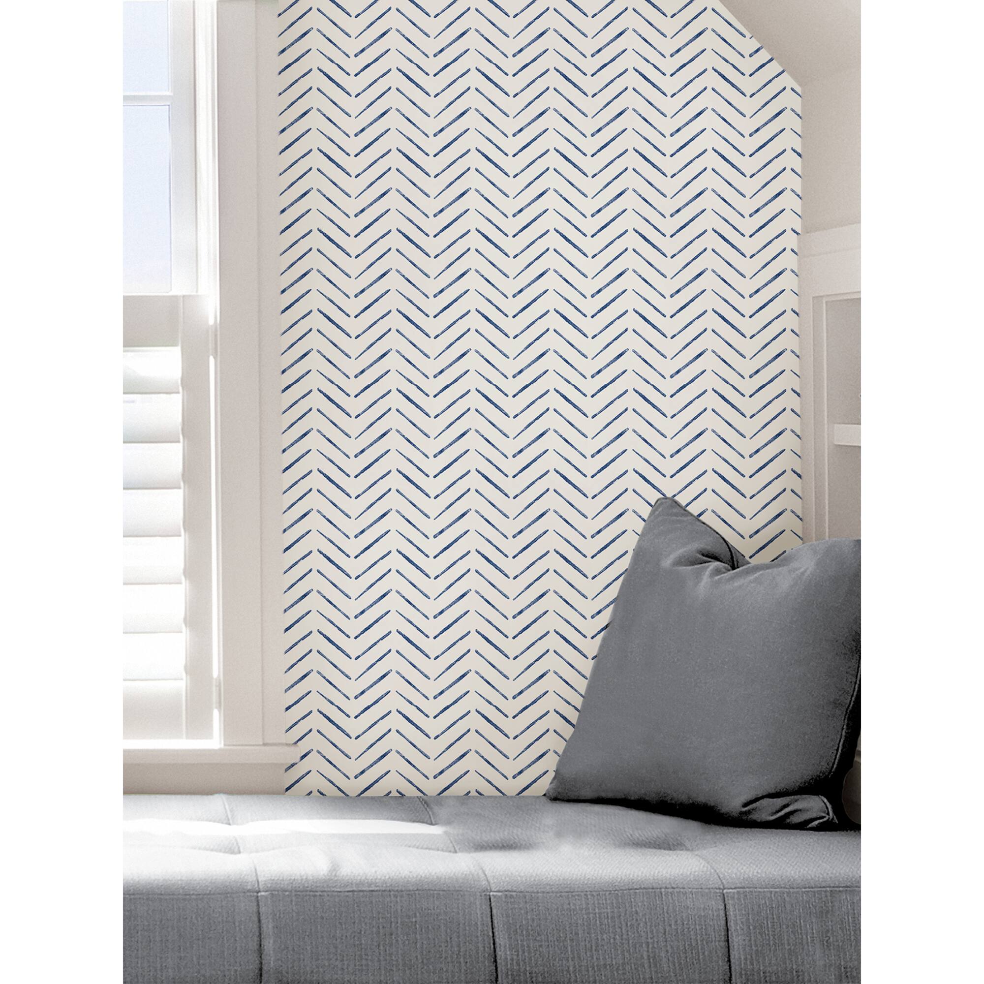 NuWallpaper Indigo Holden Peel & Stick Wallpaper